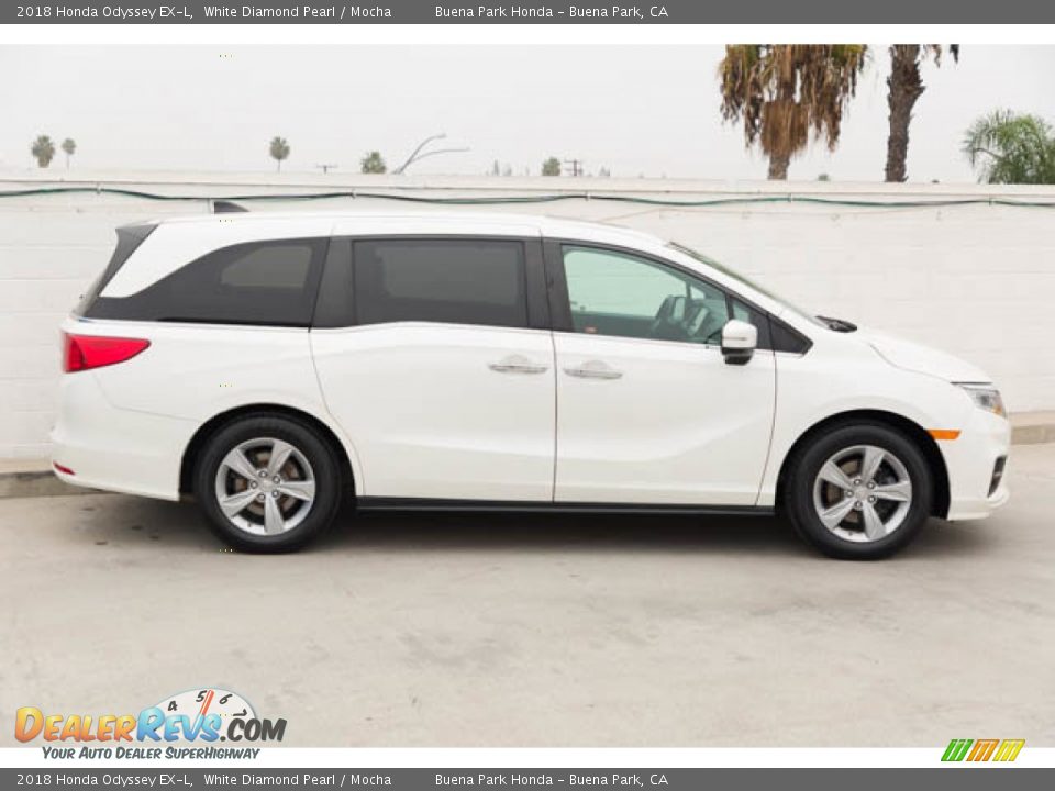 2018 Honda Odyssey EX-L White Diamond Pearl / Mocha Photo #10