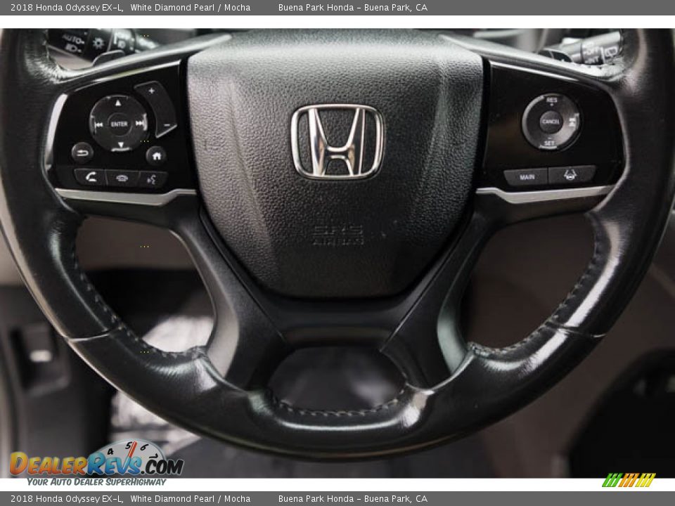 2018 Honda Odyssey EX-L White Diamond Pearl / Mocha Photo #11
