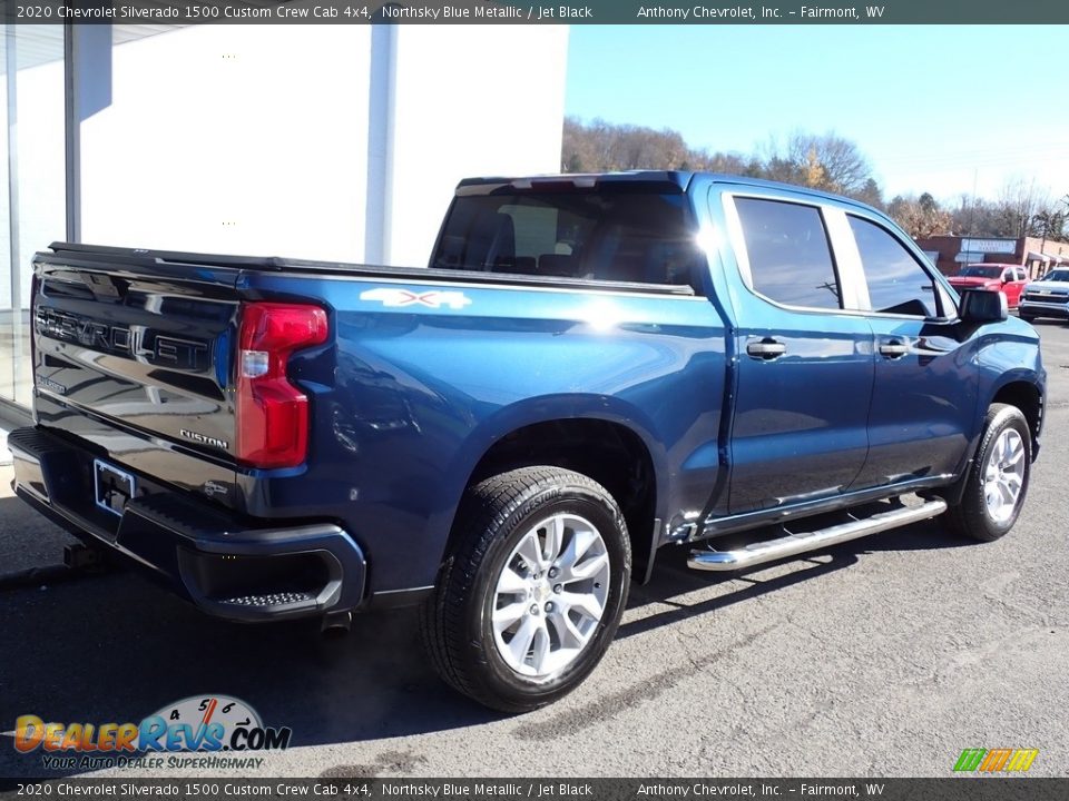 2020 Chevrolet Silverado 1500 Custom Crew Cab 4x4 Northsky Blue Metallic / Jet Black Photo #3