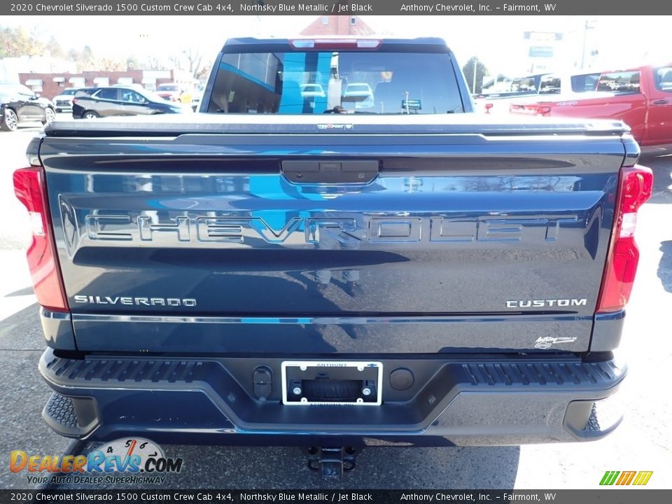 2020 Chevrolet Silverado 1500 Custom Crew Cab 4x4 Northsky Blue Metallic / Jet Black Photo #4