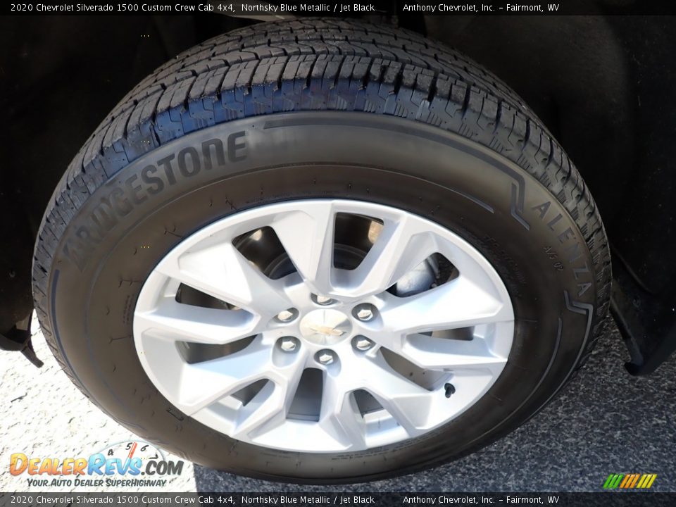 2020 Chevrolet Silverado 1500 Custom Crew Cab 4x4 Northsky Blue Metallic / Jet Black Photo #10