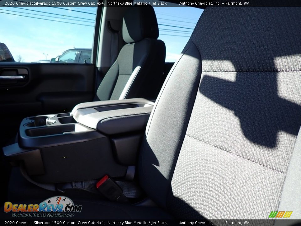 2020 Chevrolet Silverado 1500 Custom Crew Cab 4x4 Northsky Blue Metallic / Jet Black Photo #11
