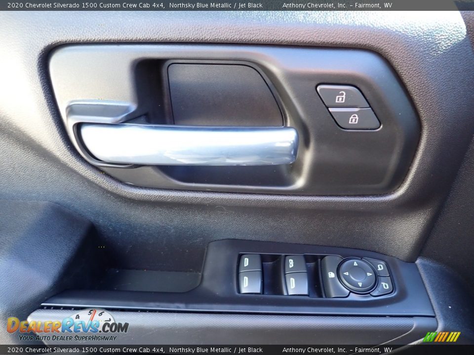 2020 Chevrolet Silverado 1500 Custom Crew Cab 4x4 Northsky Blue Metallic / Jet Black Photo #14