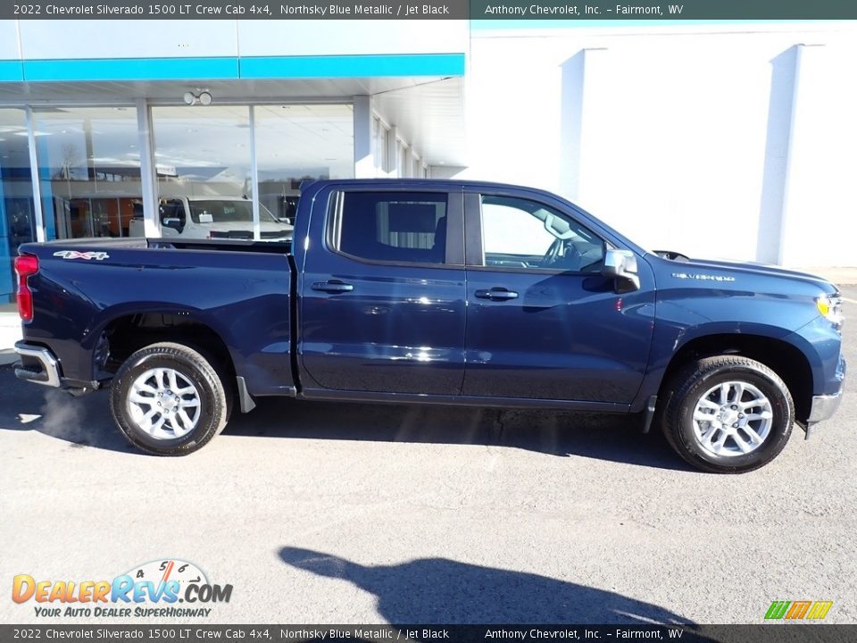 2022 Chevrolet Silverado 1500 LT Crew Cab 4x4 Northsky Blue Metallic / Jet Black Photo #2