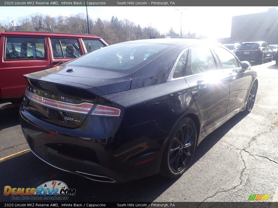 2020 Lincoln MKZ Reserve AWD Infinite Black / Cappuccino Photo #4