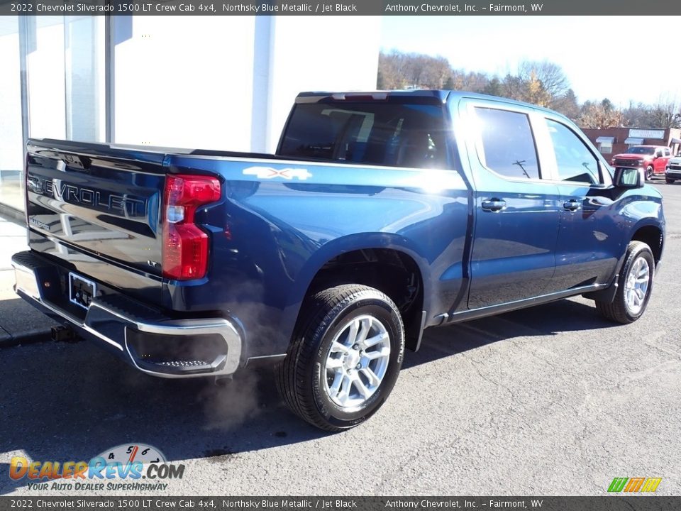 2022 Chevrolet Silverado 1500 LT Crew Cab 4x4 Northsky Blue Metallic / Jet Black Photo #3
