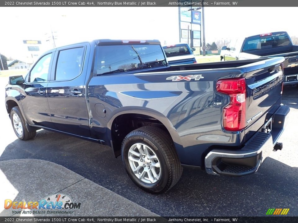 2022 Chevrolet Silverado 1500 LT Crew Cab 4x4 Northsky Blue Metallic / Jet Black Photo #6
