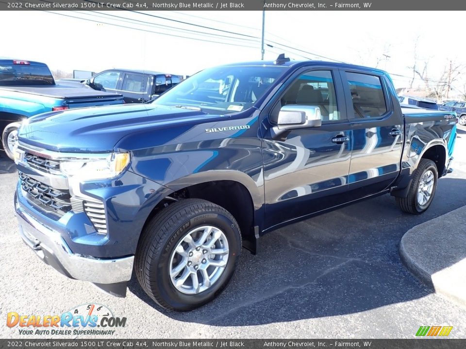 2022 Chevrolet Silverado 1500 LT Crew Cab 4x4 Northsky Blue Metallic / Jet Black Photo #8