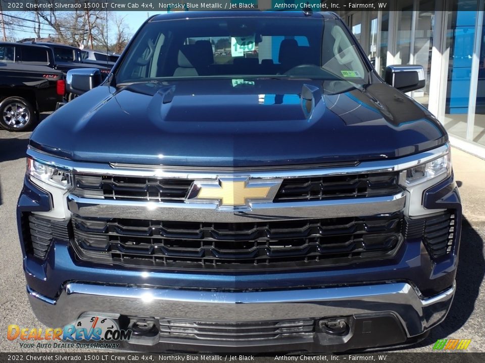2022 Chevrolet Silverado 1500 LT Crew Cab 4x4 Northsky Blue Metallic / Jet Black Photo #9