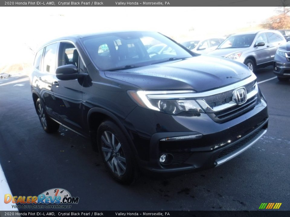 2020 Honda Pilot EX-L AWD Crystal Black Pearl / Black Photo #6