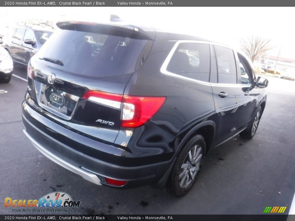 2020 Honda Pilot EX-L AWD Crystal Black Pearl / Black Photo #7