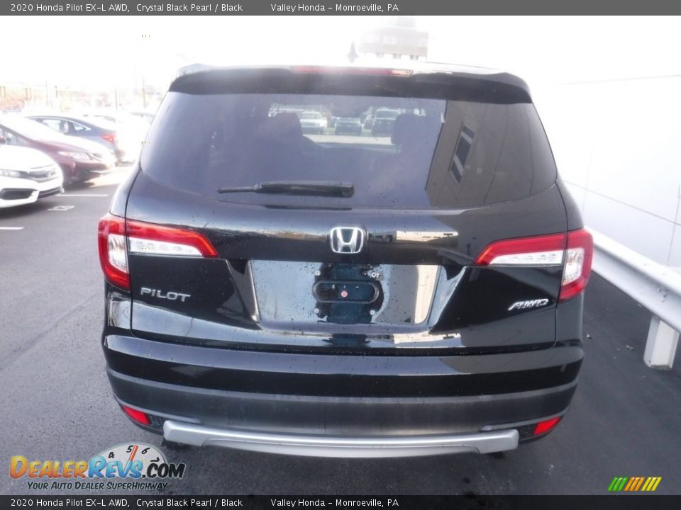 2020 Honda Pilot EX-L AWD Crystal Black Pearl / Black Photo #8