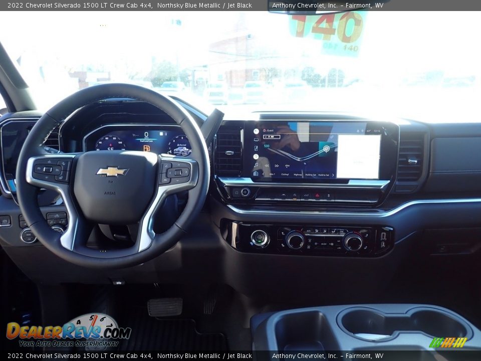 2022 Chevrolet Silverado 1500 LT Crew Cab 4x4 Northsky Blue Metallic / Jet Black Photo #13