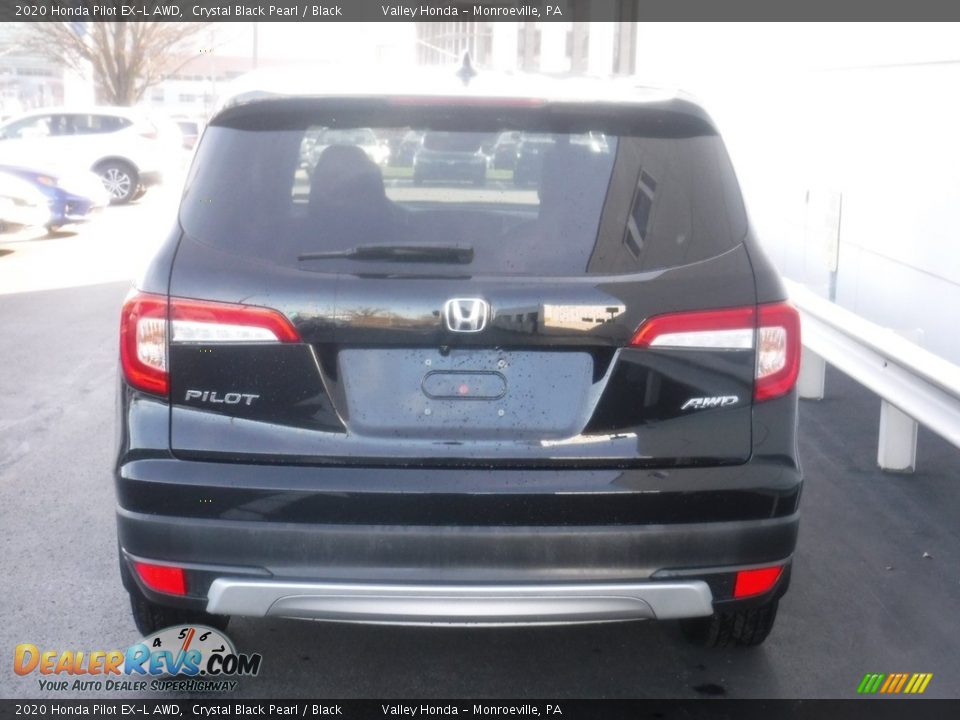 2020 Honda Pilot EX-L AWD Crystal Black Pearl / Black Photo #10