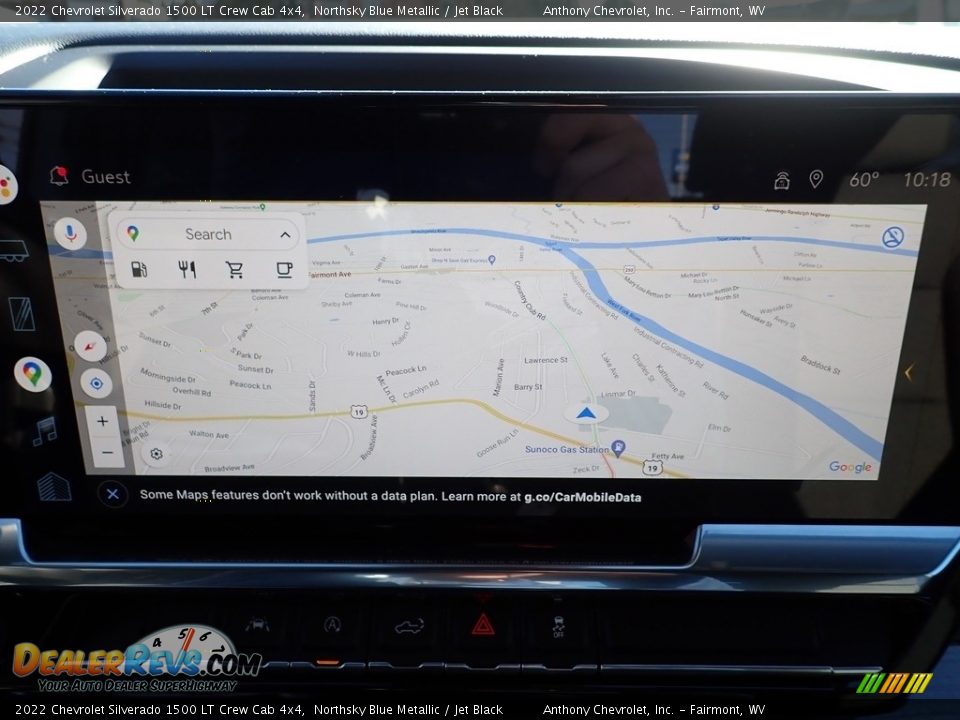 2022 Chevrolet Silverado 1500 LT Crew Cab 4x4 Northsky Blue Metallic / Jet Black Photo #18