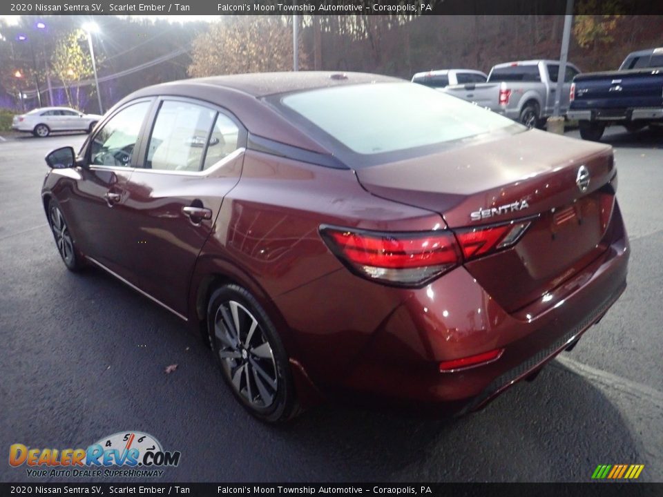 2020 Nissan Sentra SV Scarlet Ember / Tan Photo #4