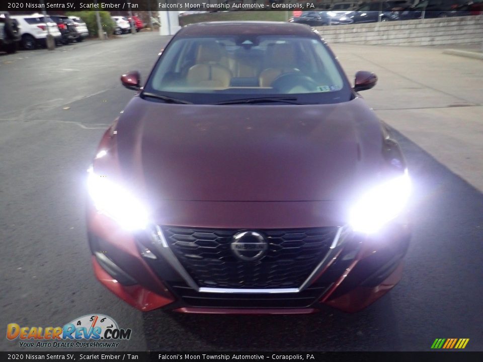 2020 Nissan Sentra SV Scarlet Ember / Tan Photo #7