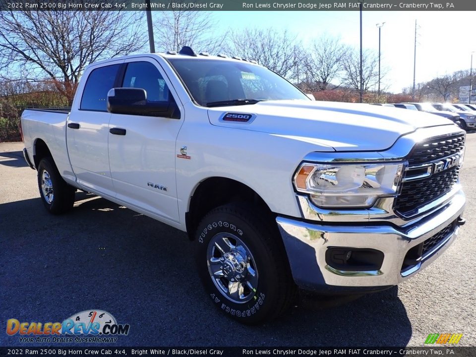 2022 Ram 2500 Big Horn Crew Cab 4x4 Bright White / Black/Diesel Gray Photo #3