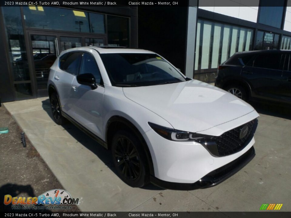 2023 Mazda CX-5 Turbo AWD Rhodium White Metallic / Black Photo #1