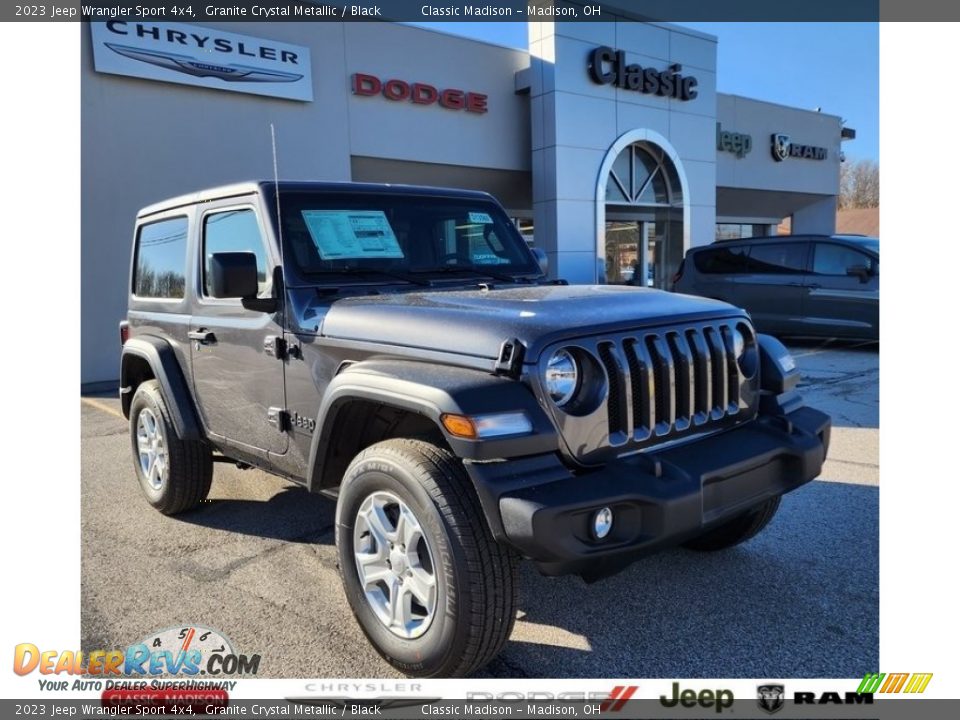 2023 Jeep Wrangler Sport 4x4 Granite Crystal Metallic / Black Photo #1