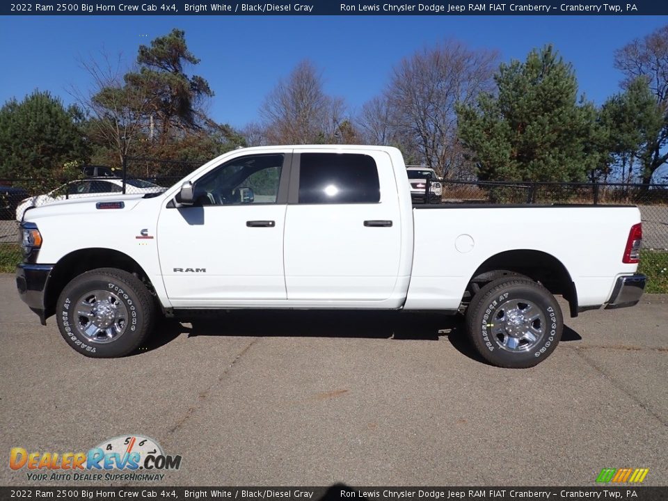 2022 Ram 2500 Big Horn Crew Cab 4x4 Bright White / Black/Diesel Gray Photo #9