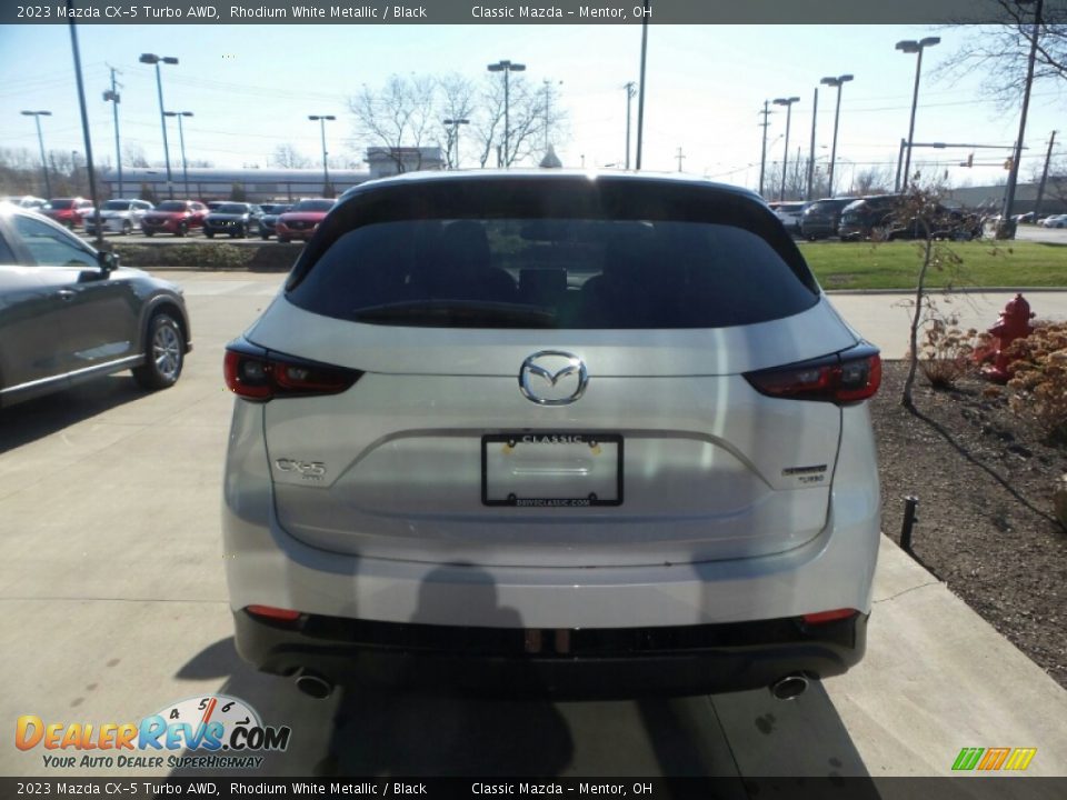 2023 Mazda CX-5 Turbo AWD Rhodium White Metallic / Black Photo #5