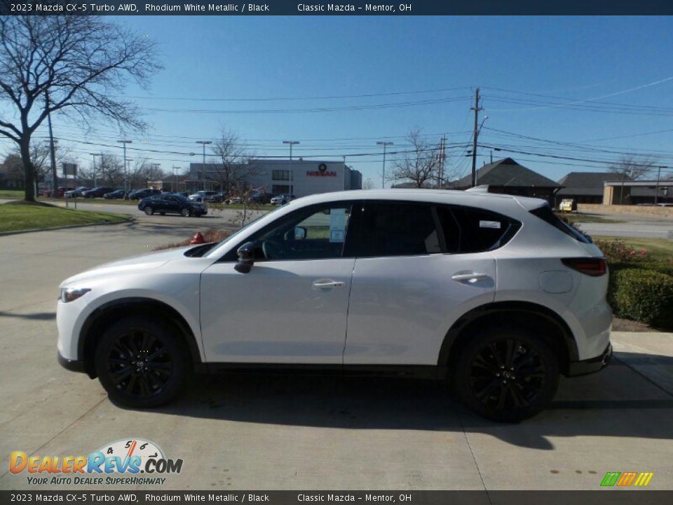 2023 Mazda CX-5 Turbo AWD Rhodium White Metallic / Black Photo #6