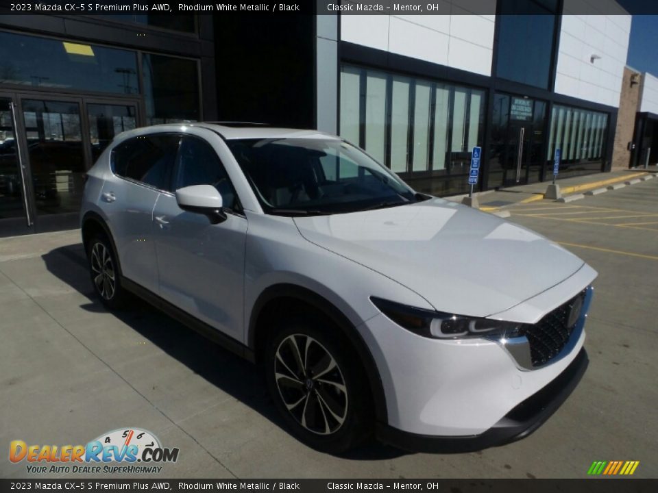2023 Mazda CX-5 S Premium Plus AWD Rhodium White Metallic / Black Photo #1