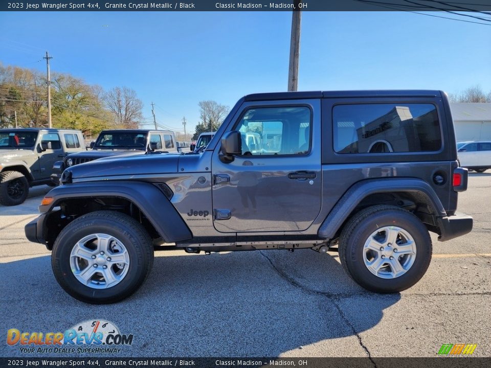 2023 Jeep Wrangler Sport 4x4 Granite Crystal Metallic / Black Photo #8