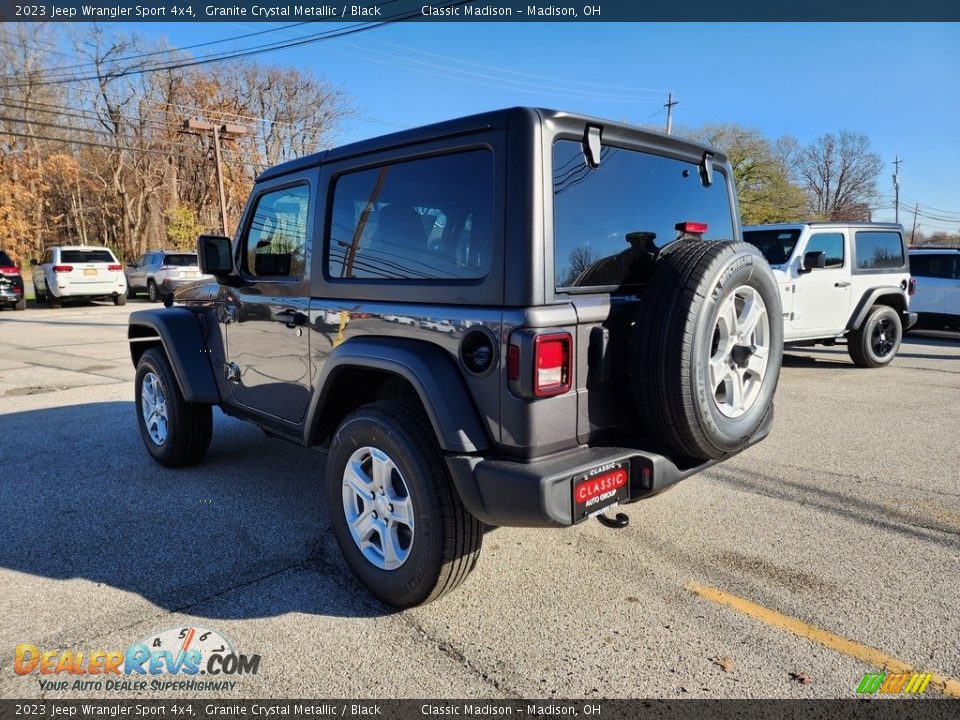 2023 Jeep Wrangler Sport 4x4 Granite Crystal Metallic / Black Photo #9