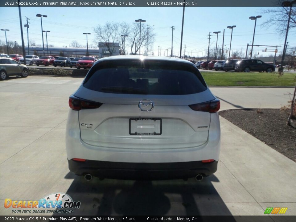 2023 Mazda CX-5 S Premium Plus AWD Rhodium White Metallic / Black Photo #5