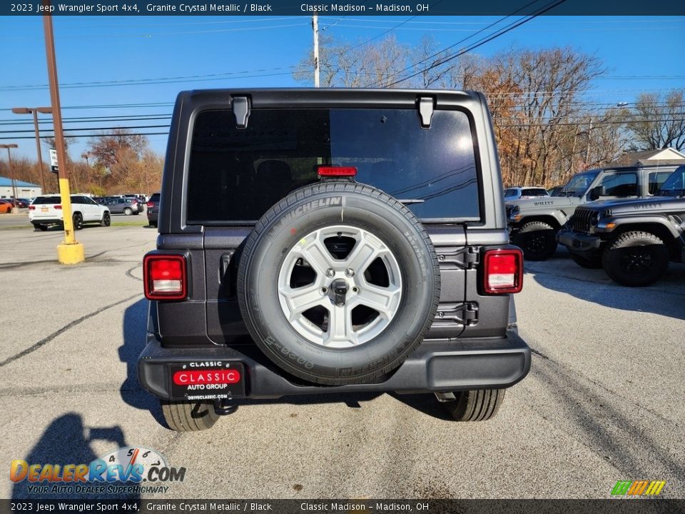 2023 Jeep Wrangler Sport 4x4 Granite Crystal Metallic / Black Photo #10