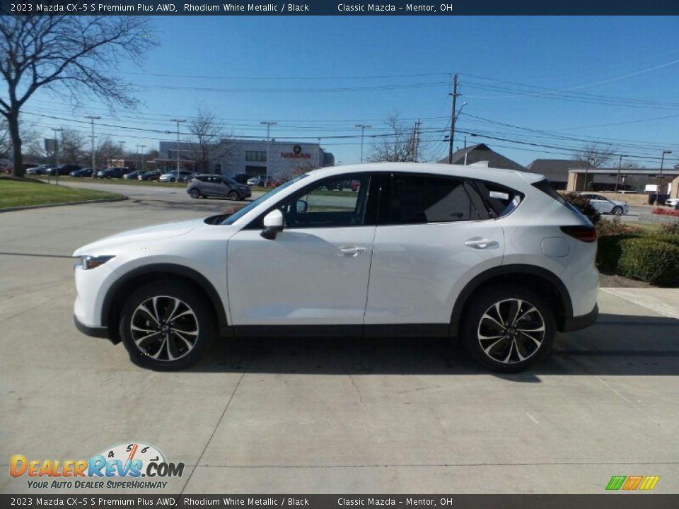 2023 Mazda CX-5 S Premium Plus AWD Rhodium White Metallic / Black Photo #6
