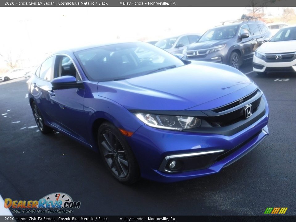 2020 Honda Civic EX Sedan Cosmic Blue Metallic / Black Photo #5