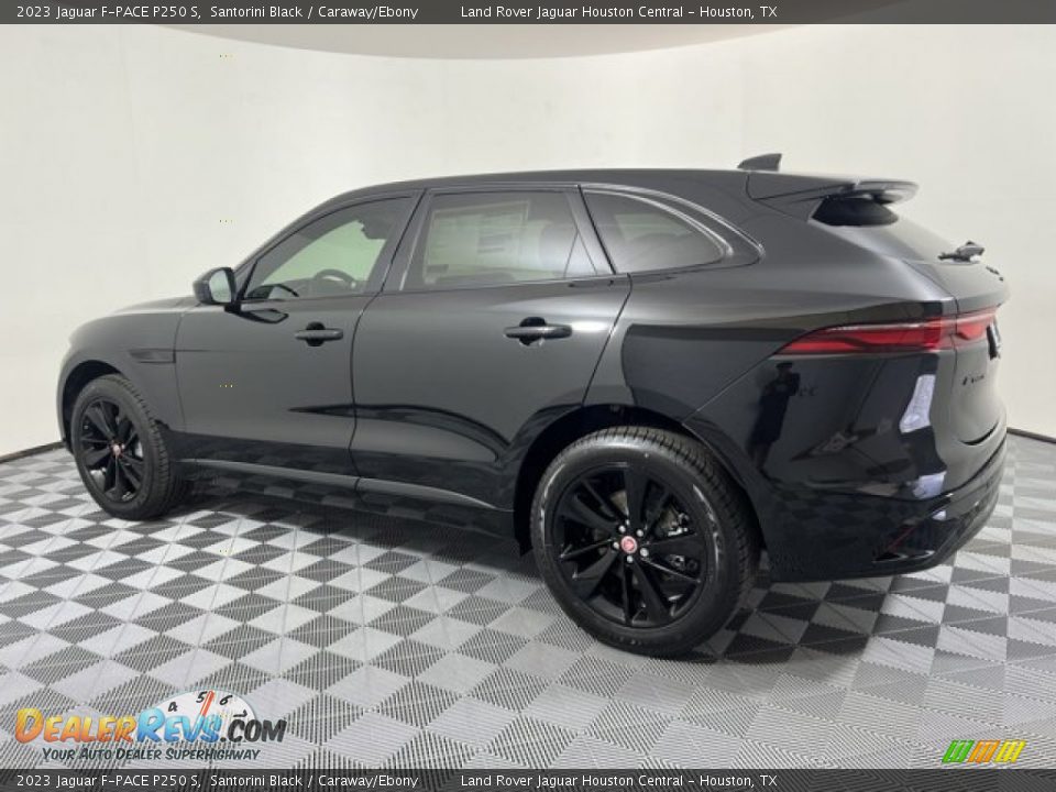 2023 Jaguar F-PACE P250 S Santorini Black / Caraway/Ebony Photo #6