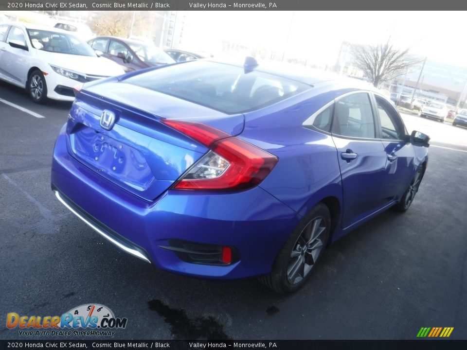 2020 Honda Civic EX Sedan Cosmic Blue Metallic / Black Photo #7