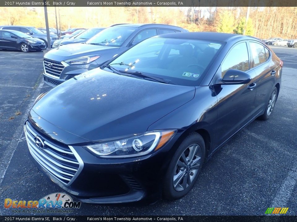 2017 Hyundai Elantra SE Black / Gray Photo #1