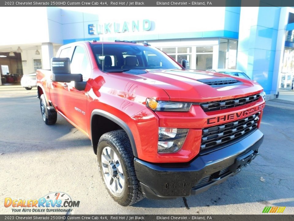 2023 Chevrolet Silverado 2500HD Custom Crew Cab 4x4 Red Hot / Jet Black Photo #4