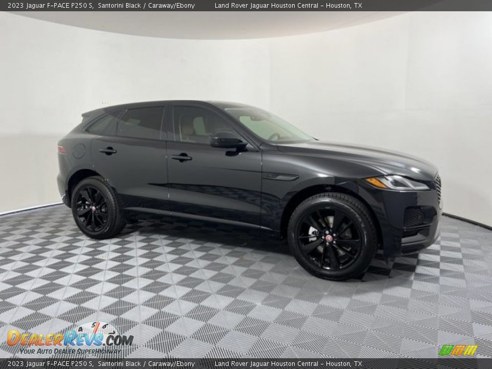 2023 Jaguar F-PACE P250 S Santorini Black / Caraway/Ebony Photo #11