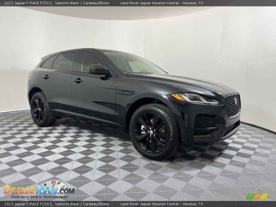 2023 Jaguar F-PACE P250 S Santorini Black / Caraway/Ebony Photo #12