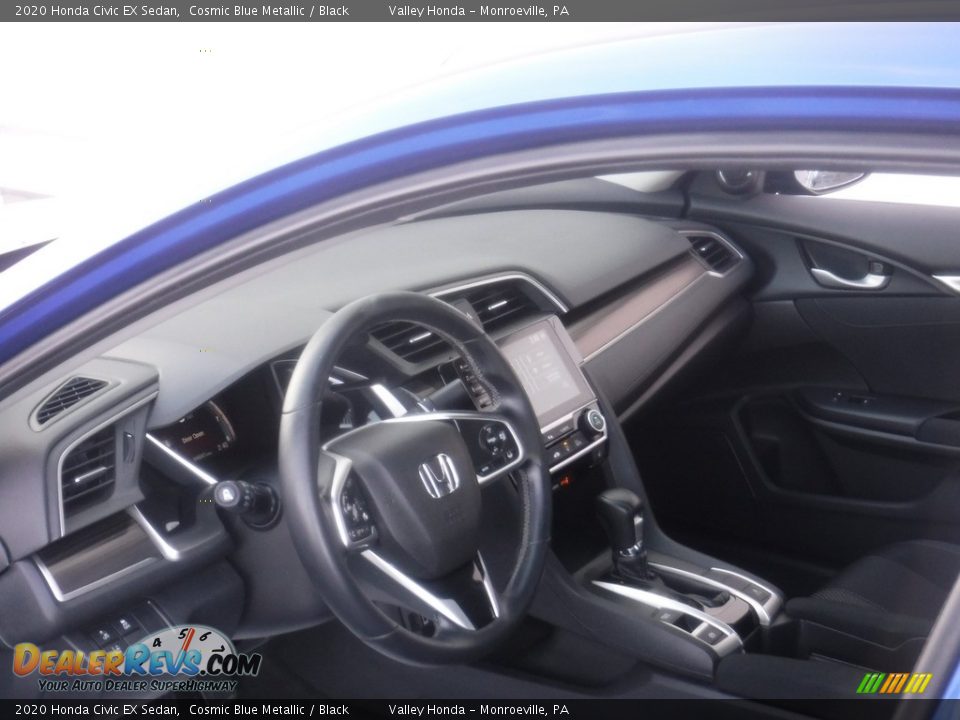 2020 Honda Civic EX Sedan Cosmic Blue Metallic / Black Photo #12