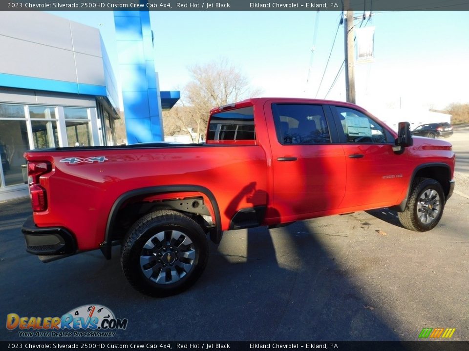 2023 Chevrolet Silverado 2500HD Custom Crew Cab 4x4 Red Hot / Jet Black Photo #7