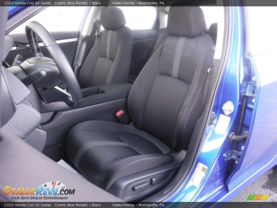 2020 Honda Civic EX Sedan Cosmic Blue Metallic / Black Photo #14