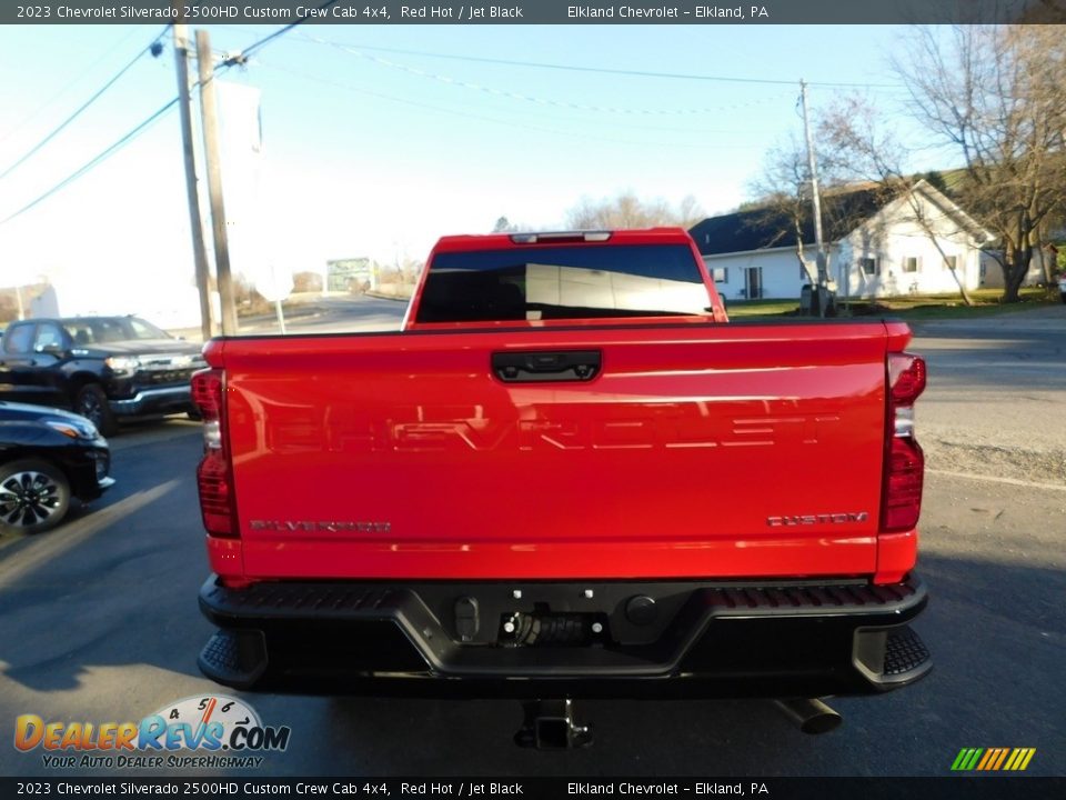 2023 Chevrolet Silverado 2500HD Custom Crew Cab 4x4 Red Hot / Jet Black Photo #9