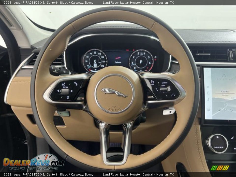 2023 Jaguar F-PACE P250 S Santorini Black / Caraway/Ebony Photo #17