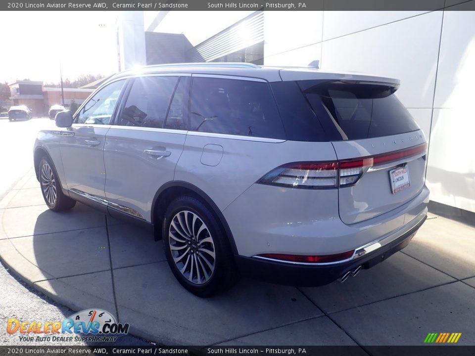 2020 Lincoln Aviator Reserve AWD Ceramic Pearl / Sandstone Photo #3