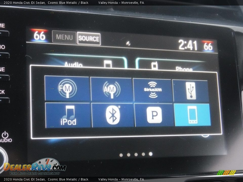 2020 Honda Civic EX Sedan Cosmic Blue Metallic / Black Photo #21