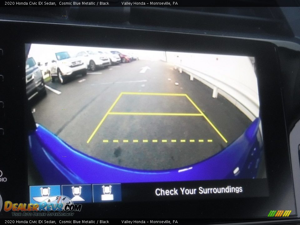 2020 Honda Civic EX Sedan Cosmic Blue Metallic / Black Photo #22