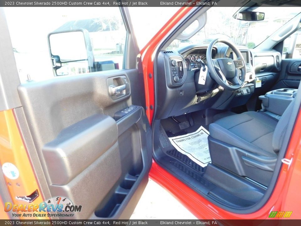 Jet Black Interior - 2023 Chevrolet Silverado 2500HD Custom Crew Cab 4x4 Photo #16
