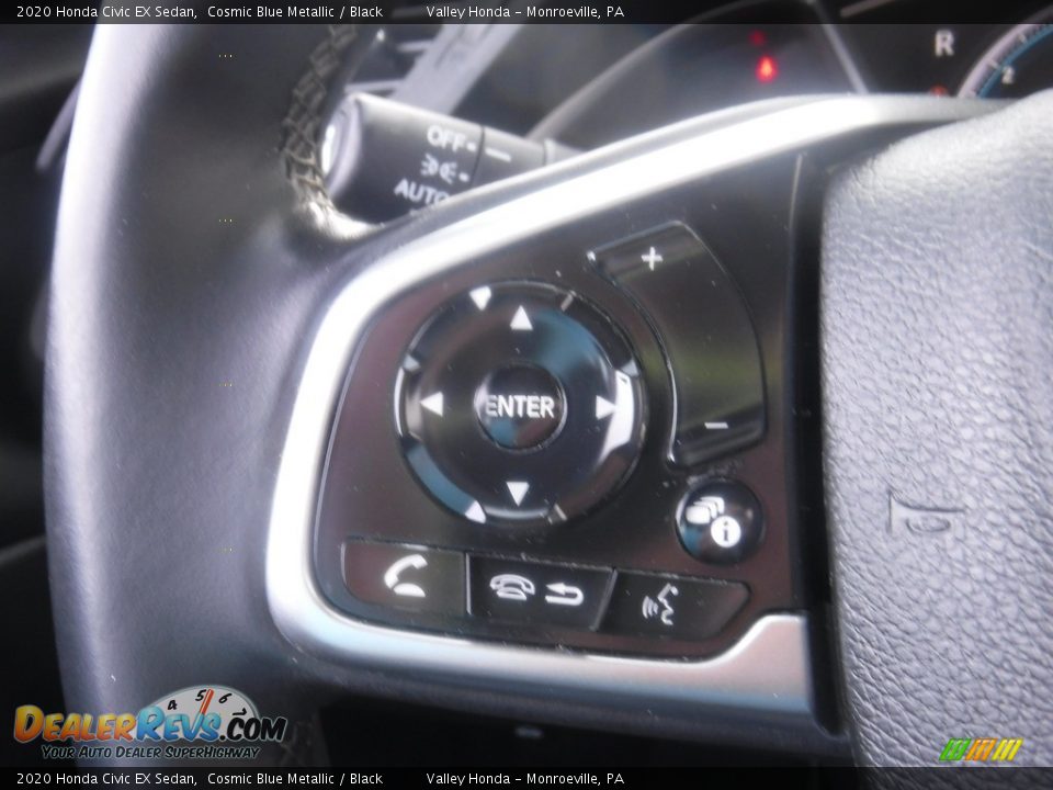 2020 Honda Civic EX Sedan Cosmic Blue Metallic / Black Photo #25